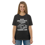 OLDMAN WITH A CLASSIC CAR unisex t-shirt - - - Printoo Shop