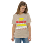 ADVENTURE BEGINS unisex t-shirt - - - Printoo Shop