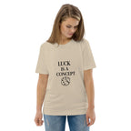 LUCK IS A CONCEPT unisex t-shirt - Printoo Shop - - gaming, t-shirt, unisex, Unisex Organic Cotton T-Shirt | Stanley/Stella STTU169