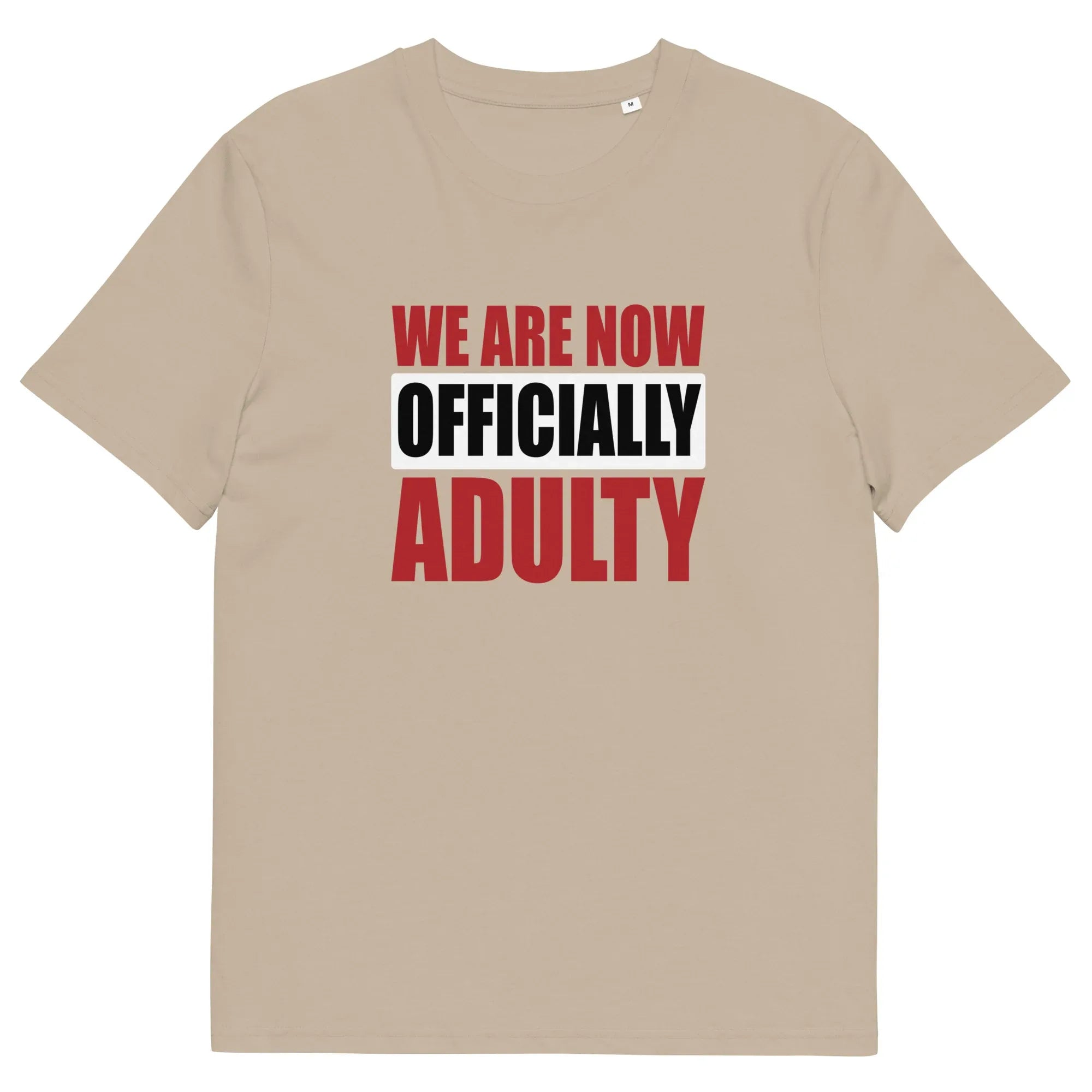 OFFICIALLY ADULTY unisex t-shirt - - Graduation shirts - Printoo Shop
