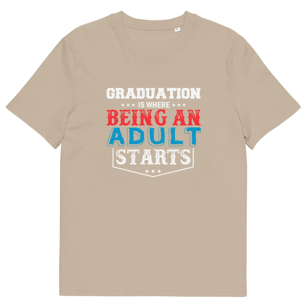 ADULTING BEGINS unisex t-shirt - - - Printoo Shop