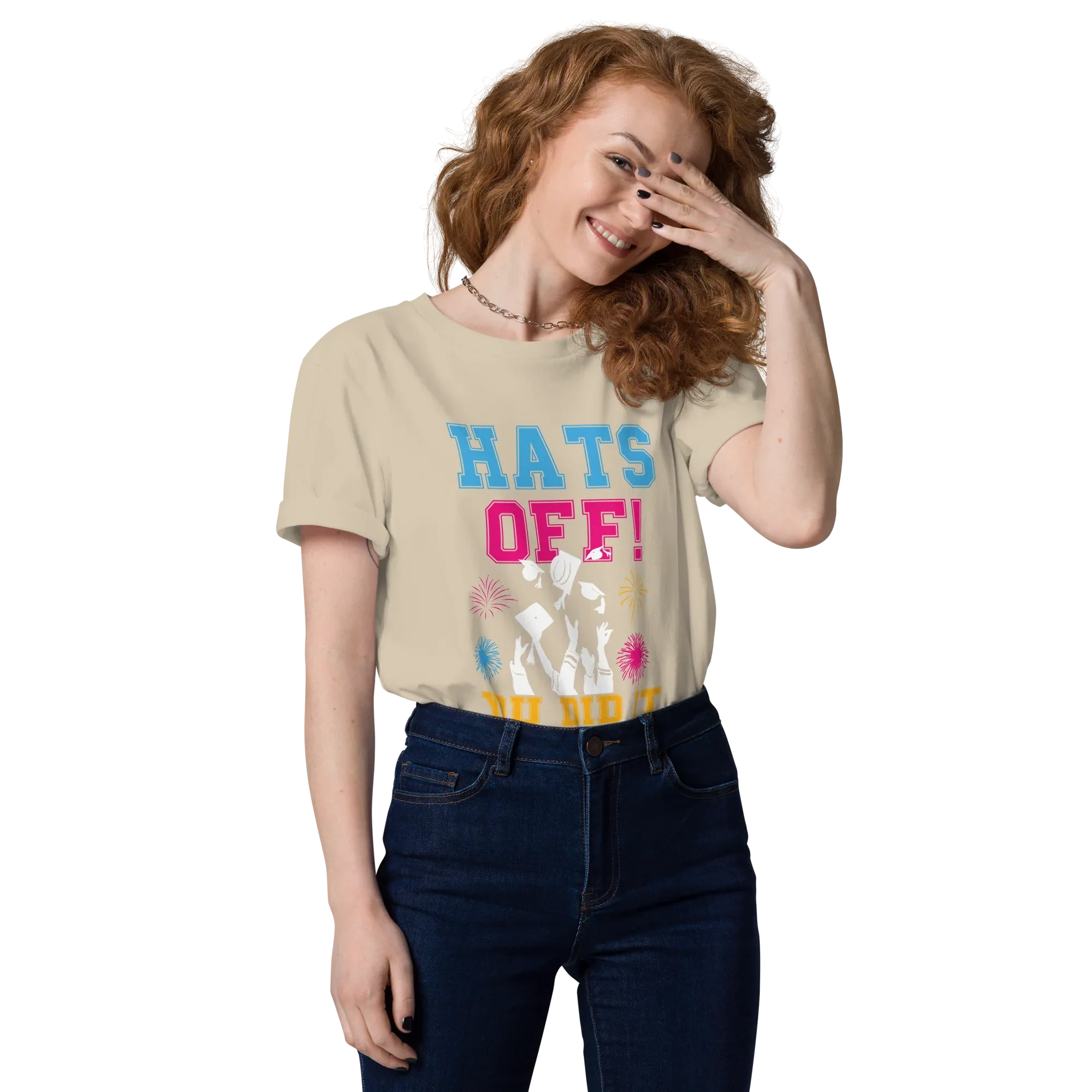 HATS OFF! unisex t-shirt - - Graduation shirts - Printoo Shop