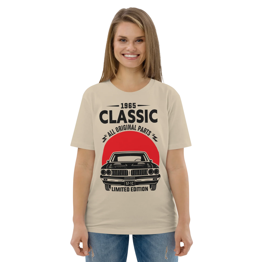 1965 CLASSIC unisex t-shirt - Printoo Shop - - cars, t-shirt, unisex, Unisex Organic Cotton T-Shirt | Stanley/Stella STTU169