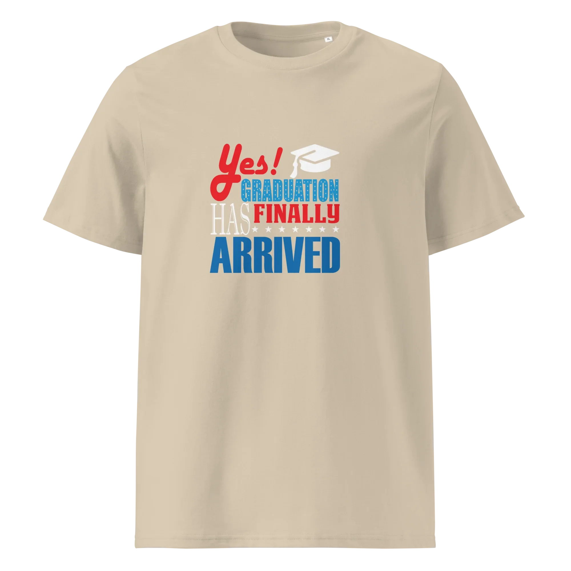 FINALLY GRADUATED unisex t-shirt - Printoo Shop - - graduation, t-shirt, unisex, Unisex Organic Cotton T-Shirt | Stanley/Stella STTU169