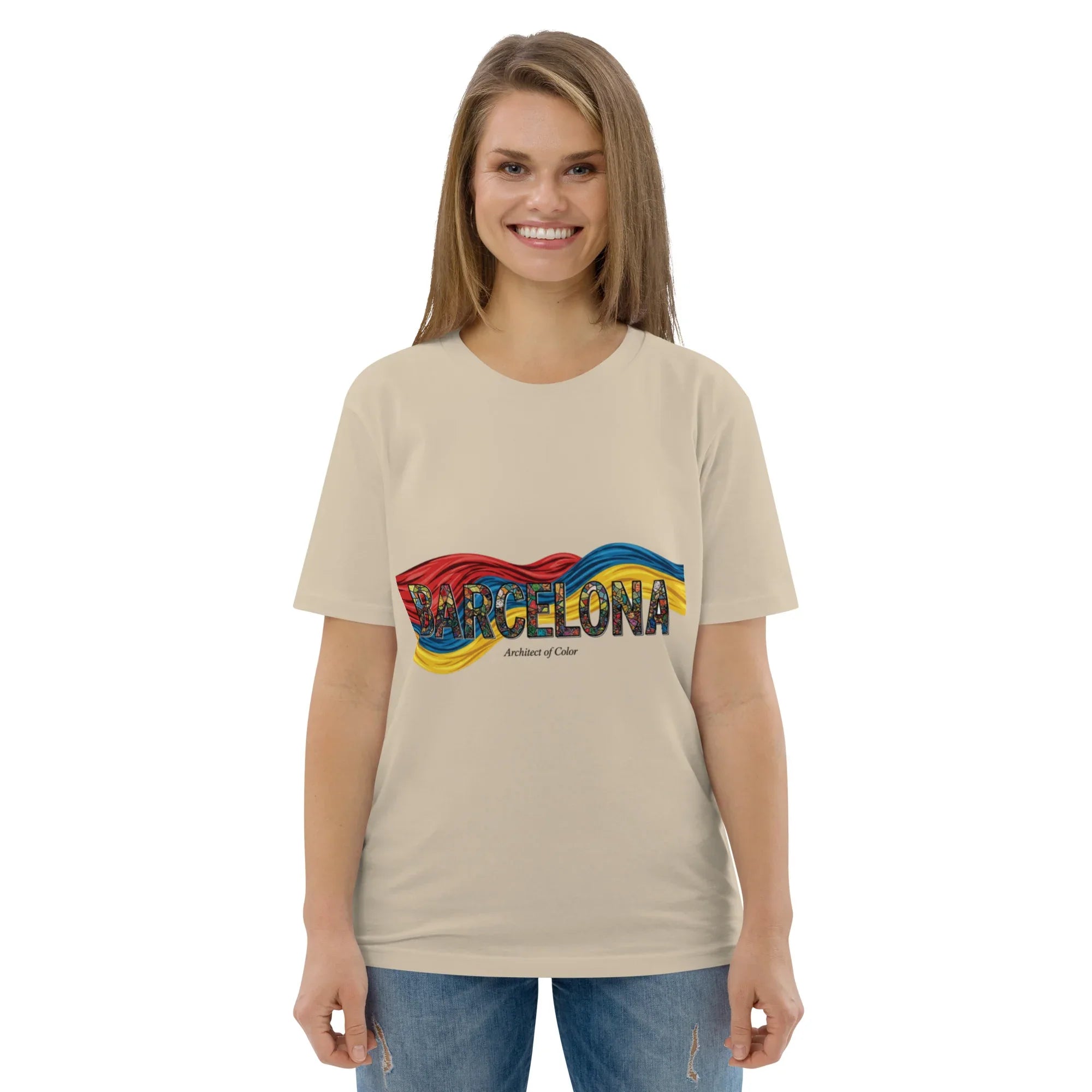 BARCELONA CITY unisex t-shirt - Printoo Shop - - City t-shirts, t-shirt, unisex, Unisex Organic Cotton T-Shirt | Stanley/Stella STTU169