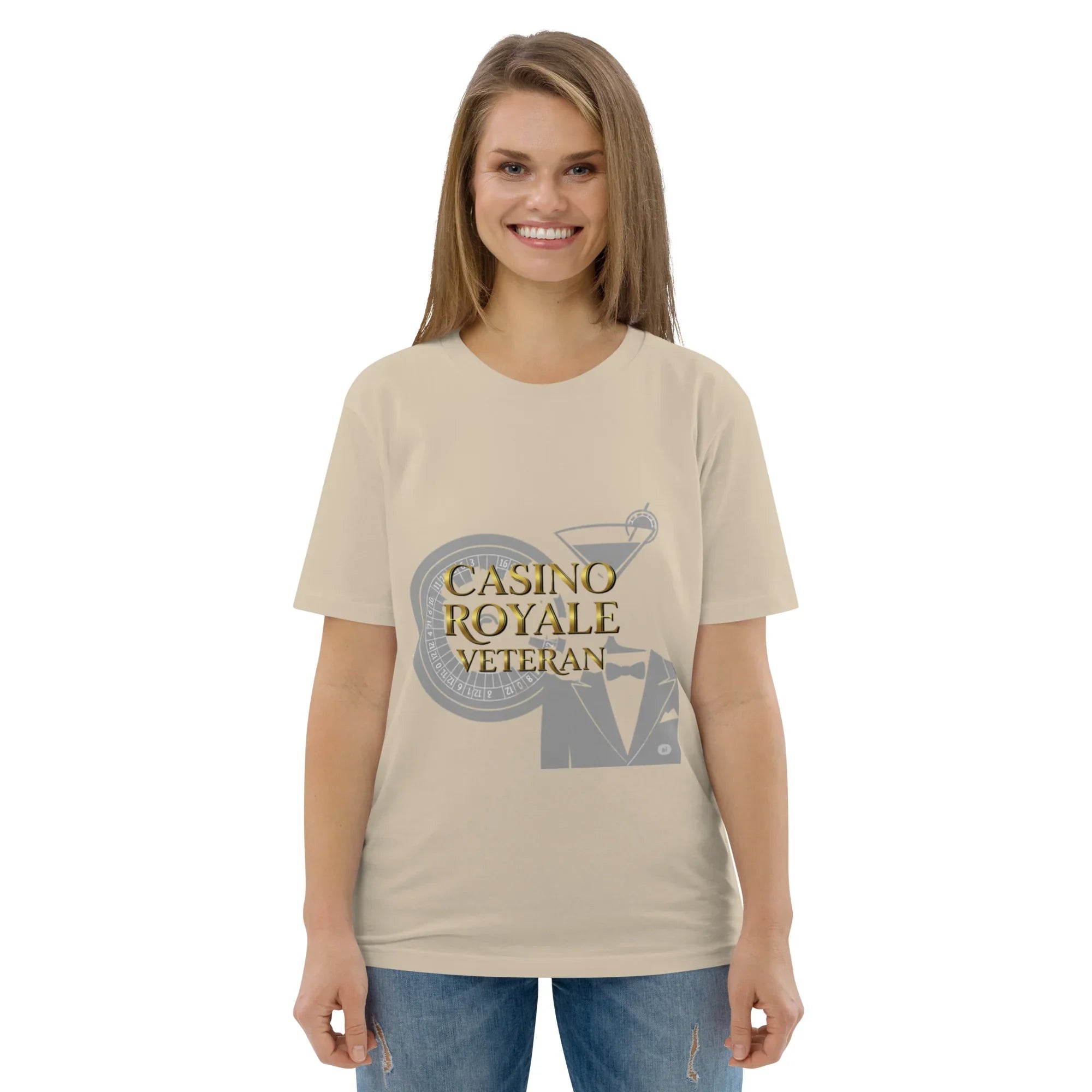 CASINO ROYALE VETERAN unisex t-shirt - Printoo Shop - - gaming, t-shirt, unisex, Unisex Organic Cotton T-Shirt | Stanley/Stella STTU169