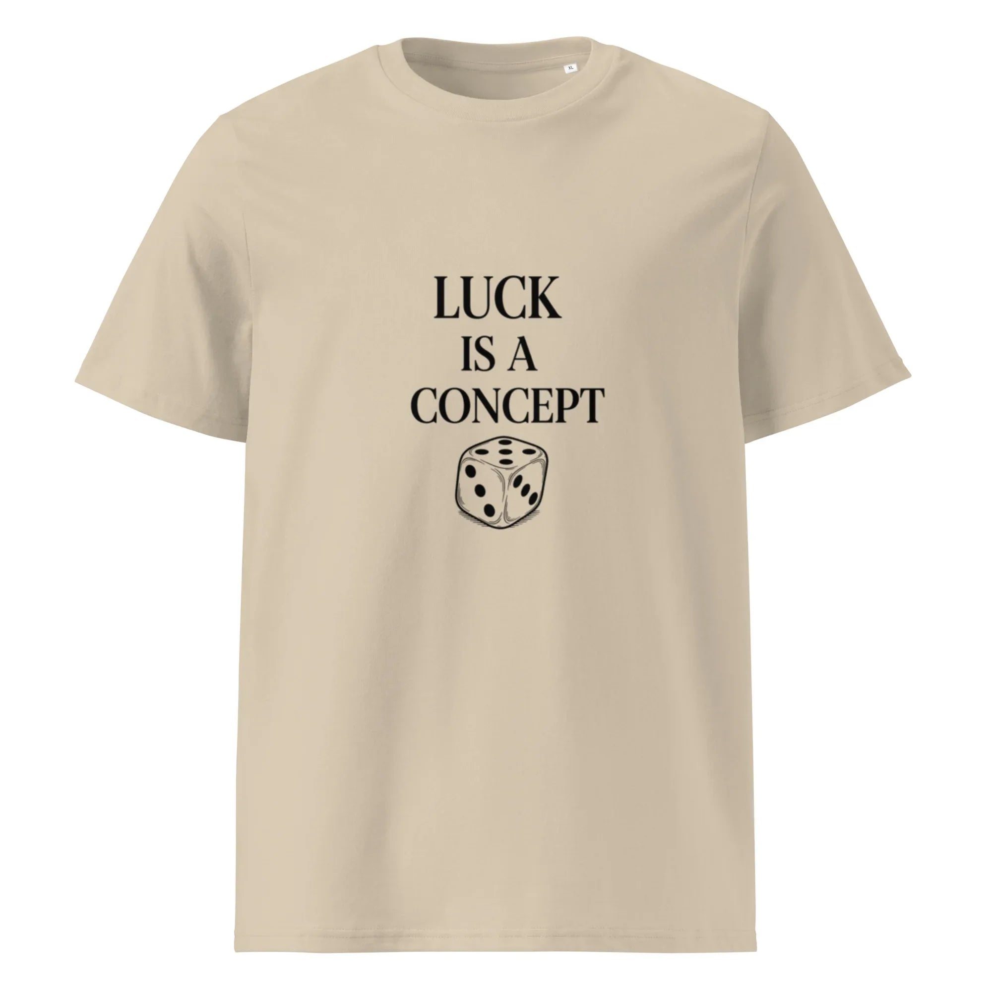 LUCK IS A CONCEPT unisex t-shirt - Printoo Shop - - gaming, t-shirt, unisex, Unisex Organic Cotton T-Shirt | Stanley/Stella STTU169