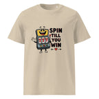 SPIN TILL YOU WIN unisex t-shirt - Printoo Shop - - gaming, t-shirt, unisex, Unisex Organic Cotton T-Shirt | Stanley/Stella STTU169