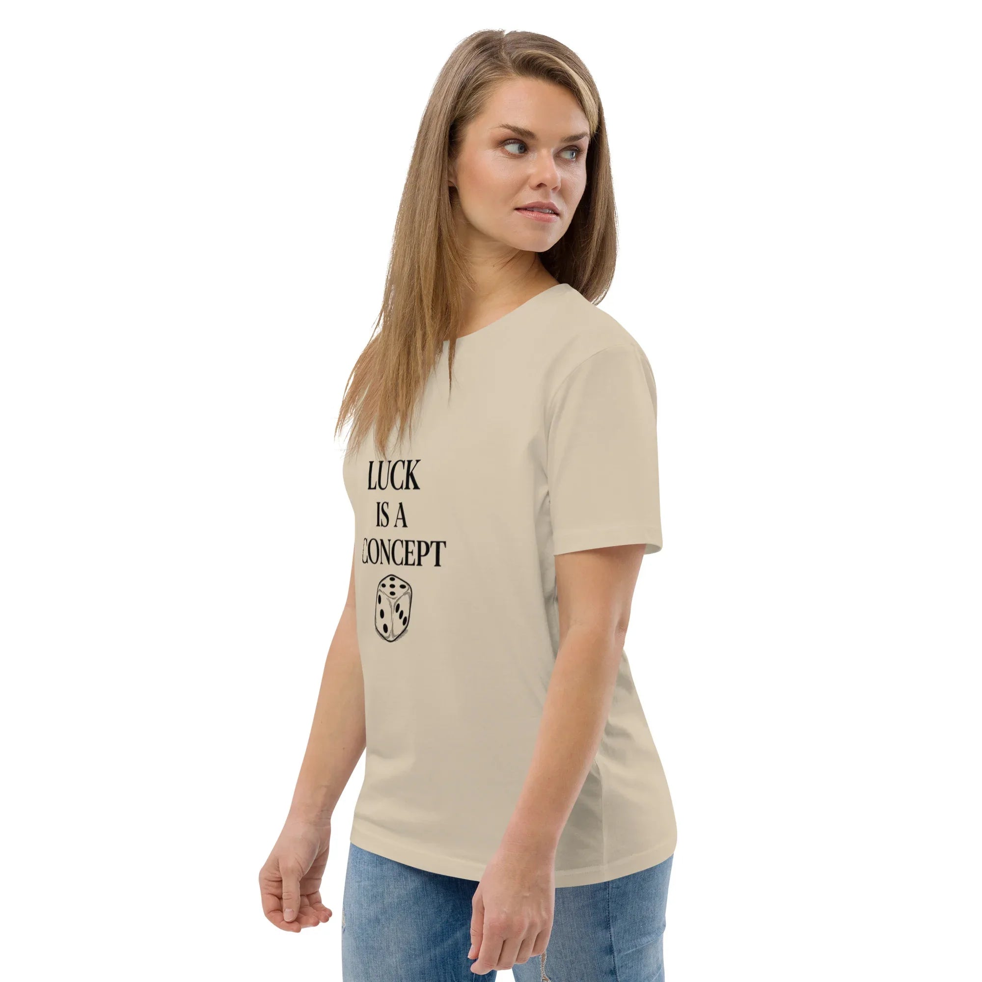 LUCK IS A CONCEPT unisex t-shirt - Printoo Shop - - gaming, t-shirt, unisex, Unisex Organic Cotton T-Shirt | Stanley/Stella STTU169
