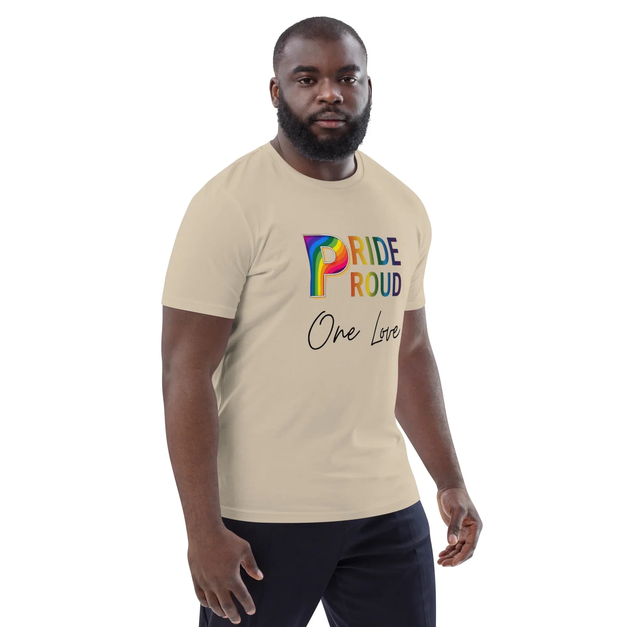 PRIDE & PROUD unisex t-shirt - Printoo Shop - - t-shirt, unisex, Unisex Organic Cotton T-Shirt | Stanley/Stella STTU169