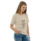 LUCK IS A CONCEPT unisex t-shirt - Printoo Shop - - gaming, t-shirt, unisex, Unisex Organic Cotton T-Shirt | Stanley/Stella STTU169