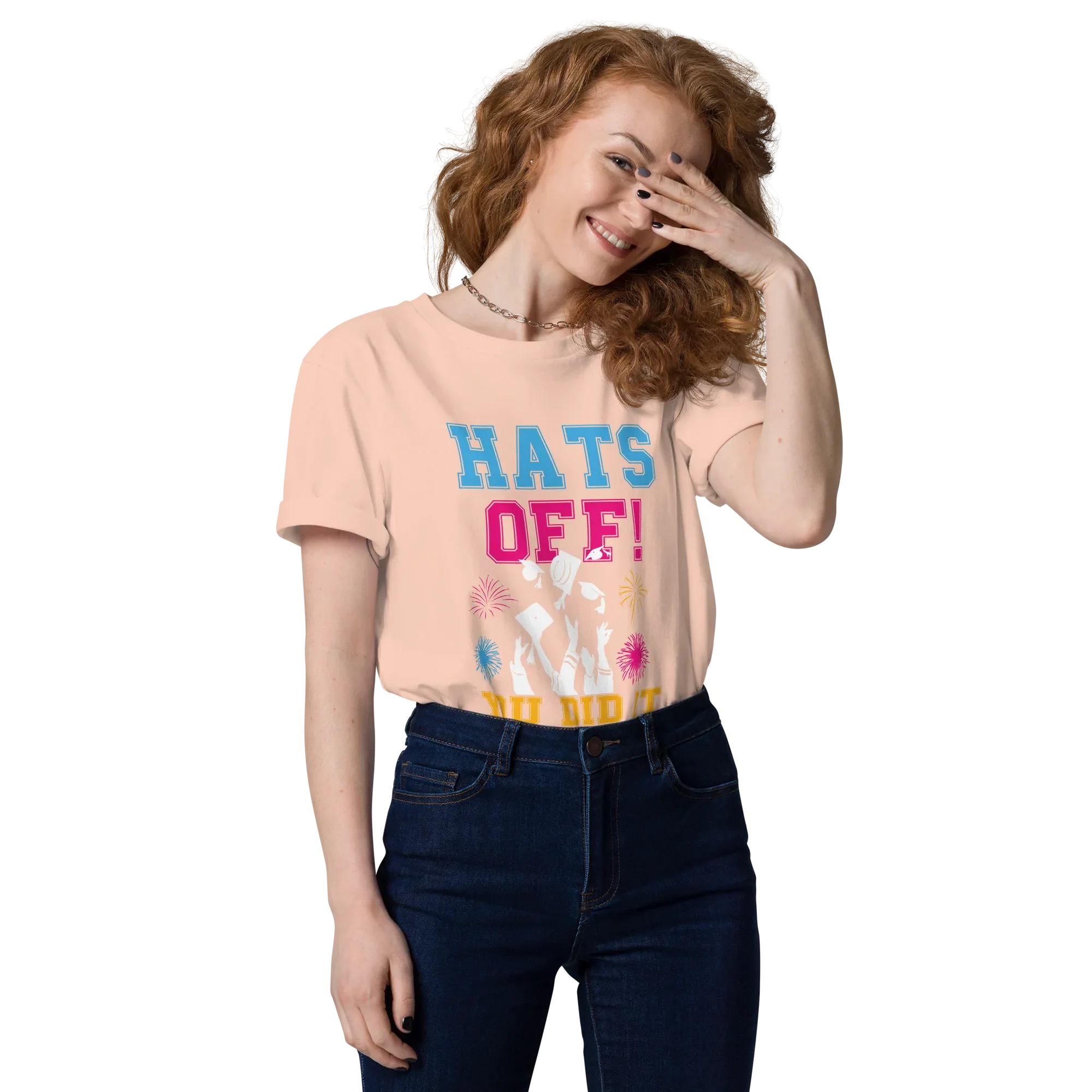 HATS OFF! unisex t-shirt - - Graduation shirts - Printoo Shop