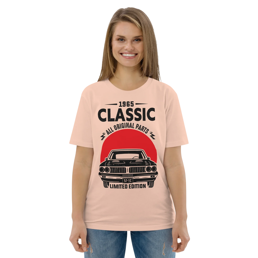 1965 CLASSIC unisex t-shirt - Printoo Shop - - cars, t-shirt, unisex, Unisex Organic Cotton T-Shirt | Stanley/Stella STTU169
