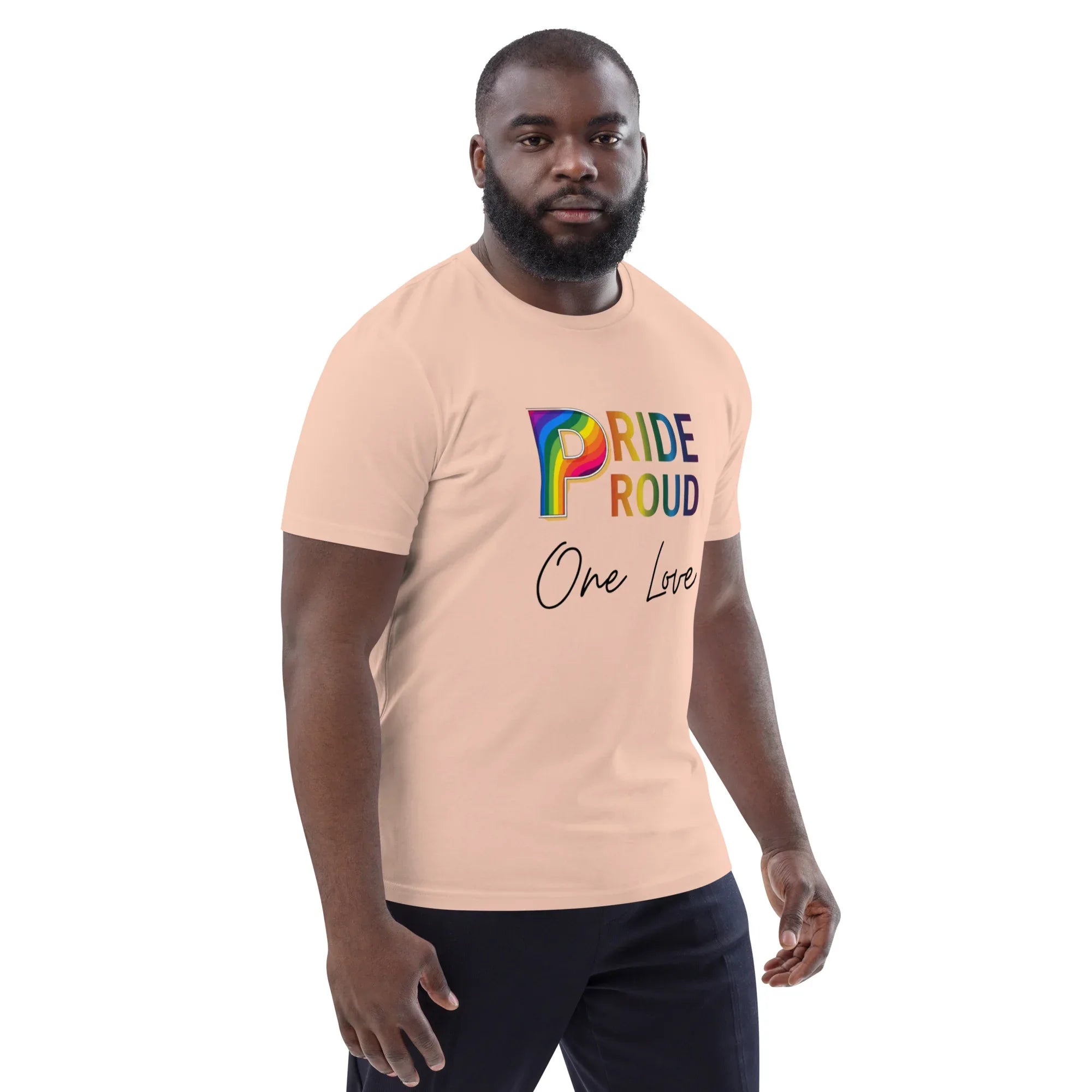 PRIDE & PROUD unisex t-shirt - Printoo Shop - - t-shirt, unisex, Unisex Organic Cotton T-Shirt | Stanley/Stella STTU169