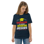 ADVENTURE BEGINS unisex t-shirt - - - Printoo Shop