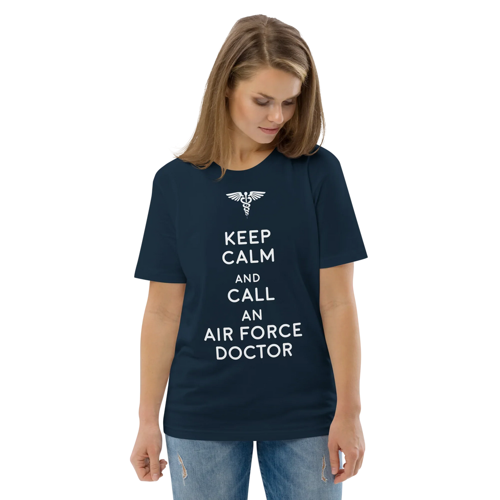 AIR FORCE DOCTOR unisex t-shirt - Printoo Shop - - Doctor, t-shirt, unisex, Unisex Organic Cotton T-Shirt | Stanley/Stella STTU169