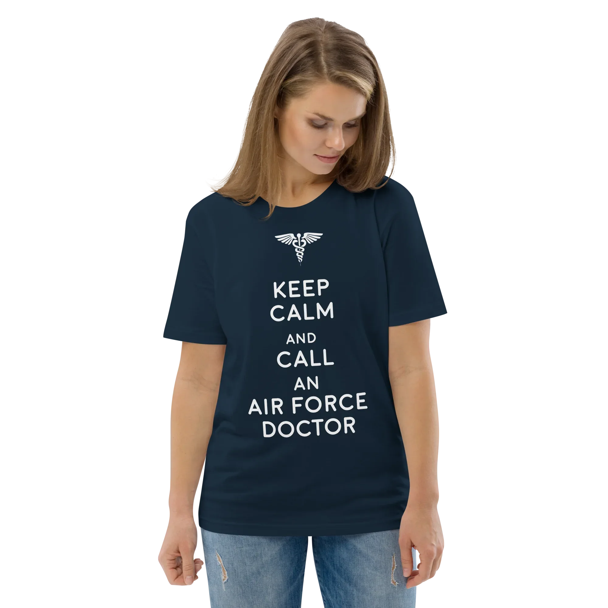 AIR FORCE DOCTOR unisex t-shirt - Printoo Shop - - Doctor, t-shirt, unisex, Unisex Organic Cotton T-Shirt | Stanley/Stella STTU169