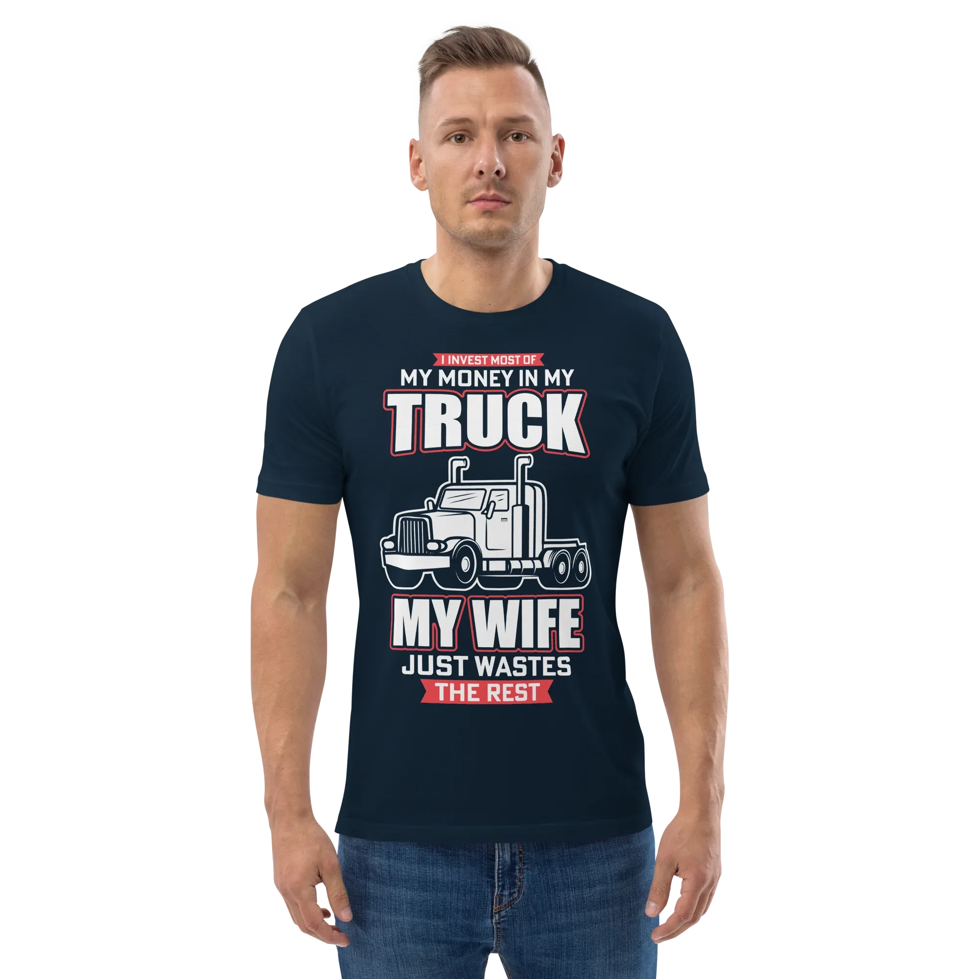 MY TRUCK & MY WIFE unisex t-shirt - - Cars & Trucks t-shirts - Printoo Shop