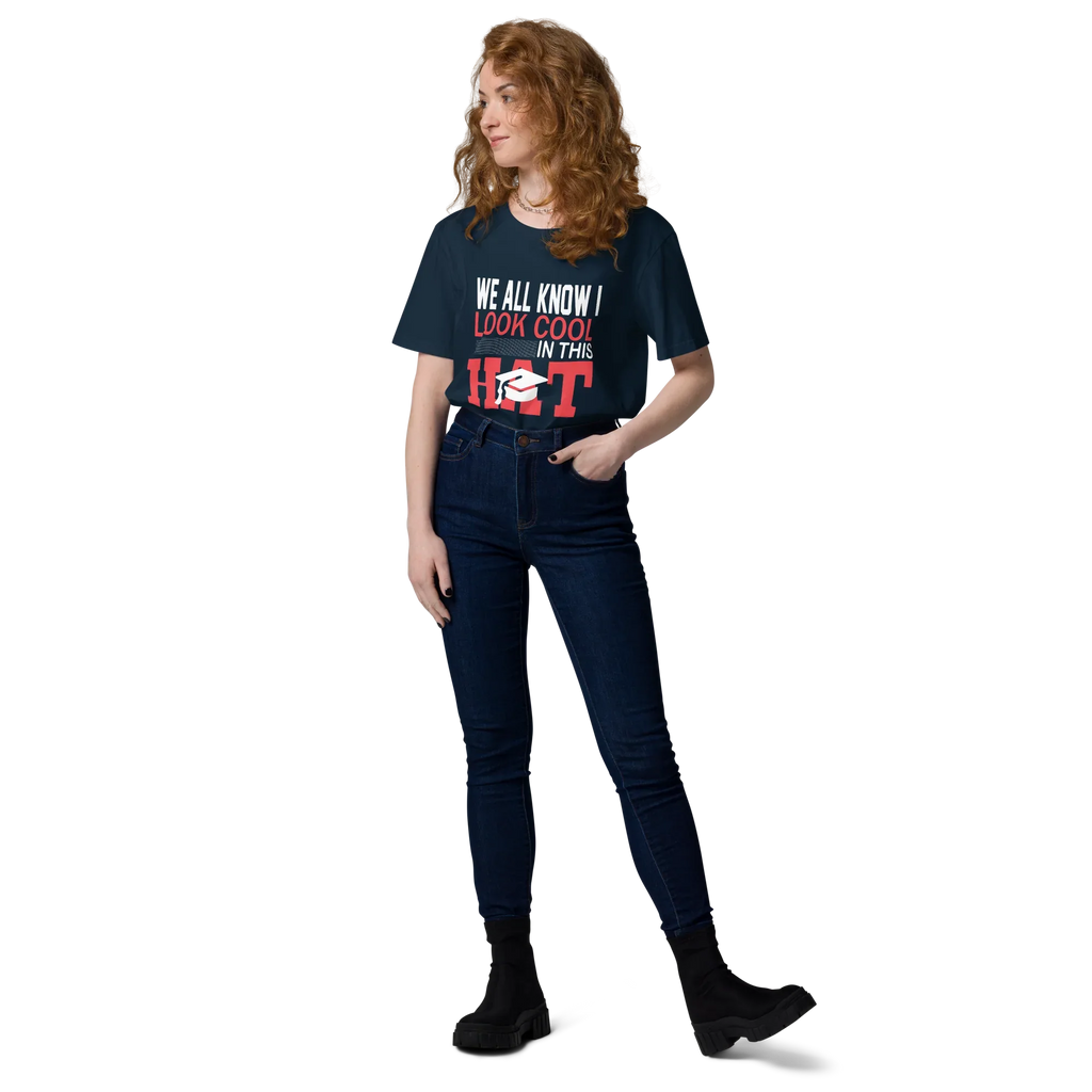 FUNNY COOL HAT unisex t-shirt - - Graduation shirts - Printoo Shop