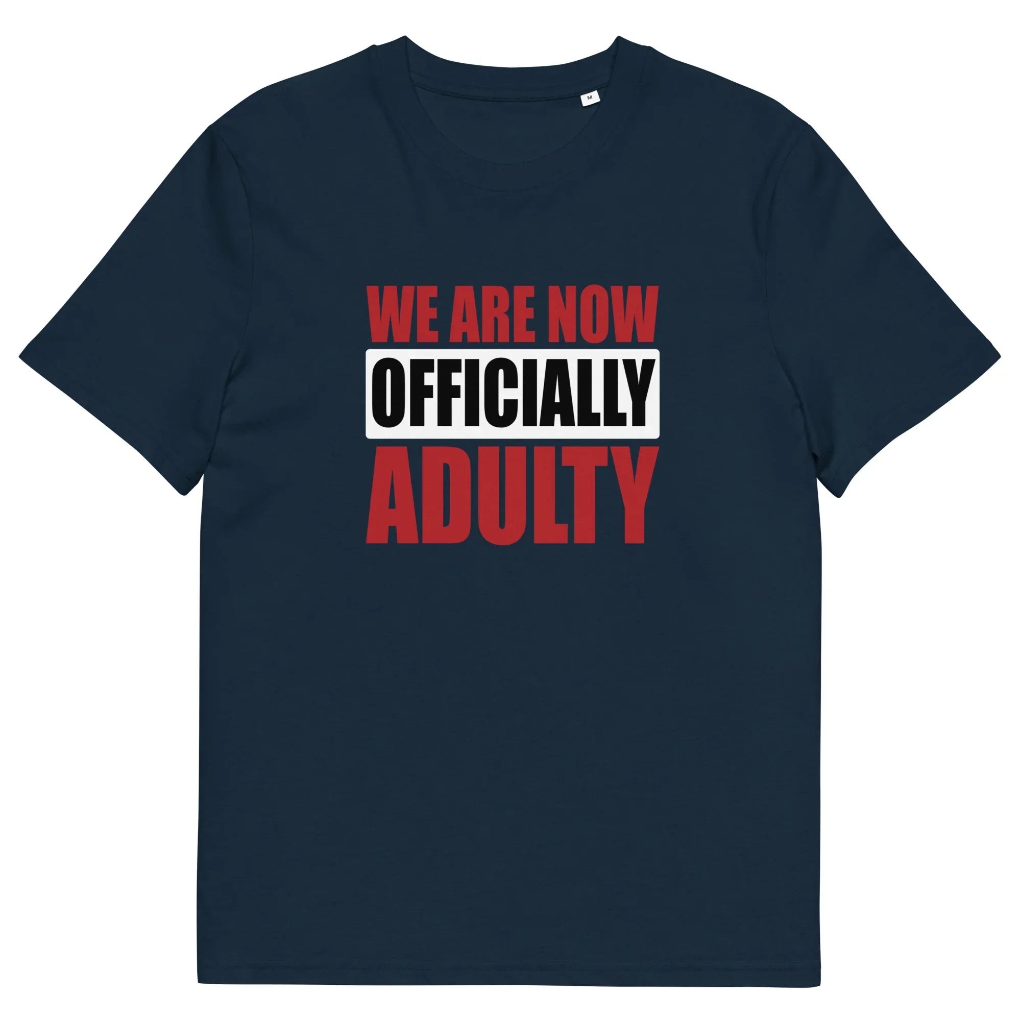 Camiseta de formatura, frente azul marinho francesa