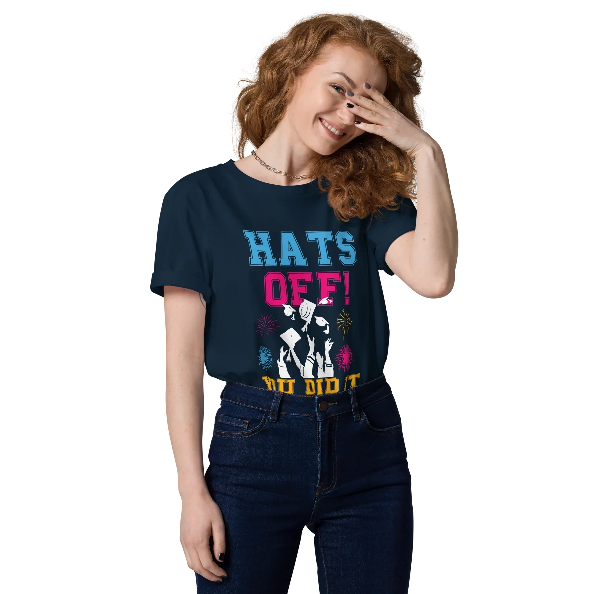 HATS OFF! unisex t-shirt - - Graduation shirts - Printoo Shop