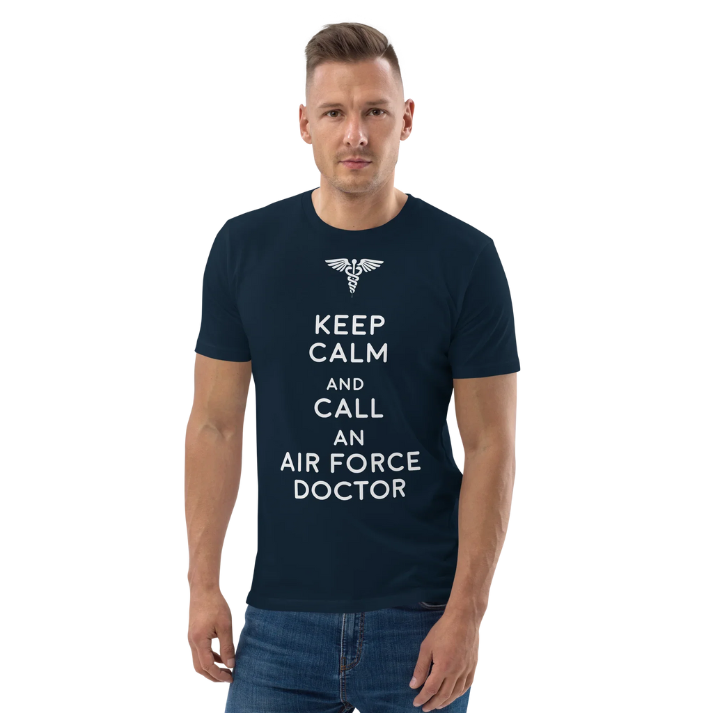 AIR FORCE DOCTOR unisex t-shirt - Printoo Shop - - Doctor, t-shirt, unisex, Unisex Organic Cotton T-Shirt | Stanley/Stella STTU169