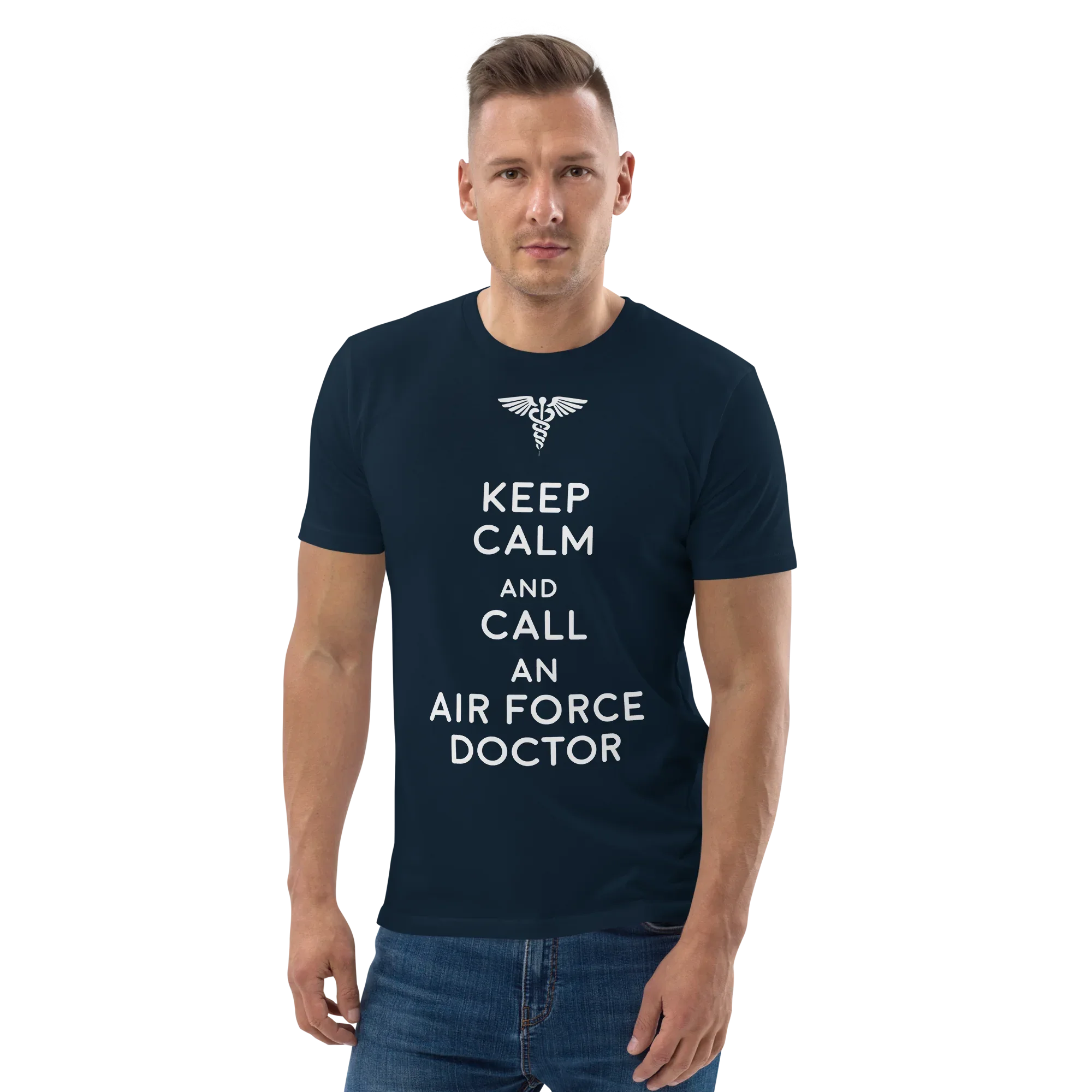 AIR FORCE DOCTOR unisex t-shirt - Printoo Shop - - Doctor, t-shirt, unisex, Unisex Organic Cotton T-Shirt | Stanley/Stella STTU169