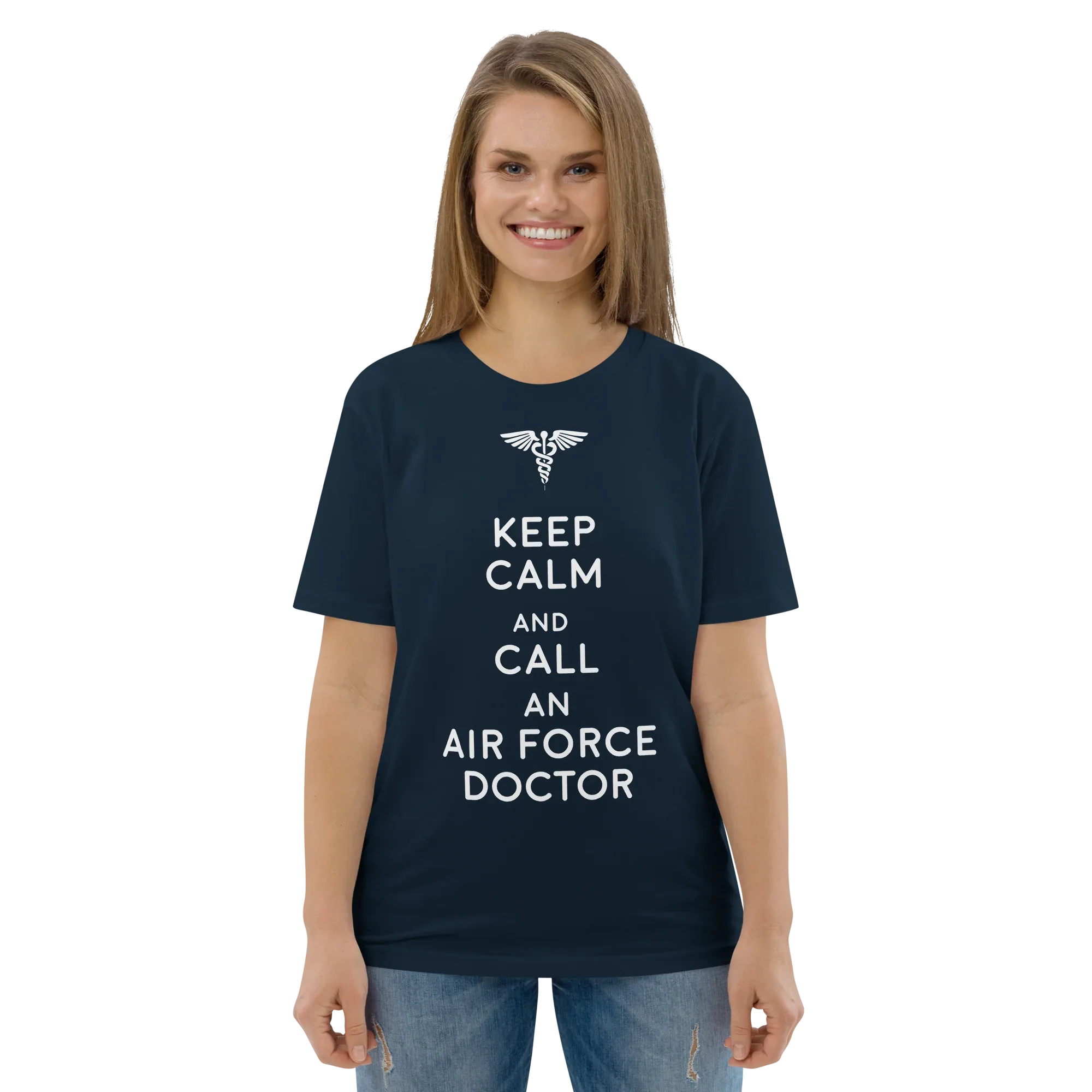AIR FORCE DOCTOR unisex t-shirt - Printoo Shop - - Doctor, t-shirt, unisex, Unisex Organic Cotton T-Shirt | Stanley/Stella STTU169