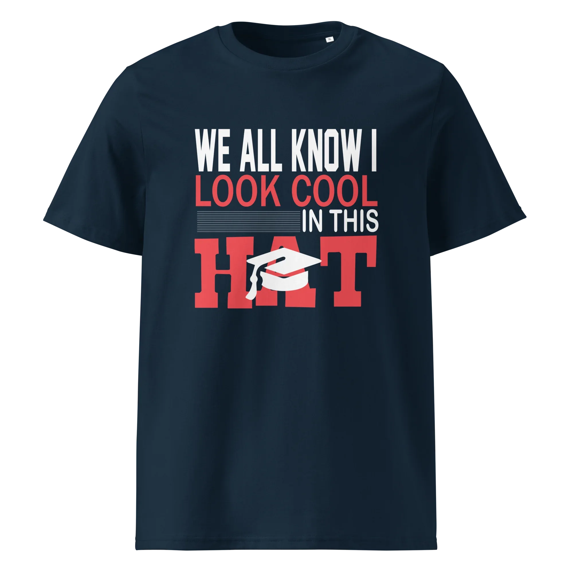 FUNNY COOL HAT unisex t-shirt - - Graduation shirts - Printoo Shop
