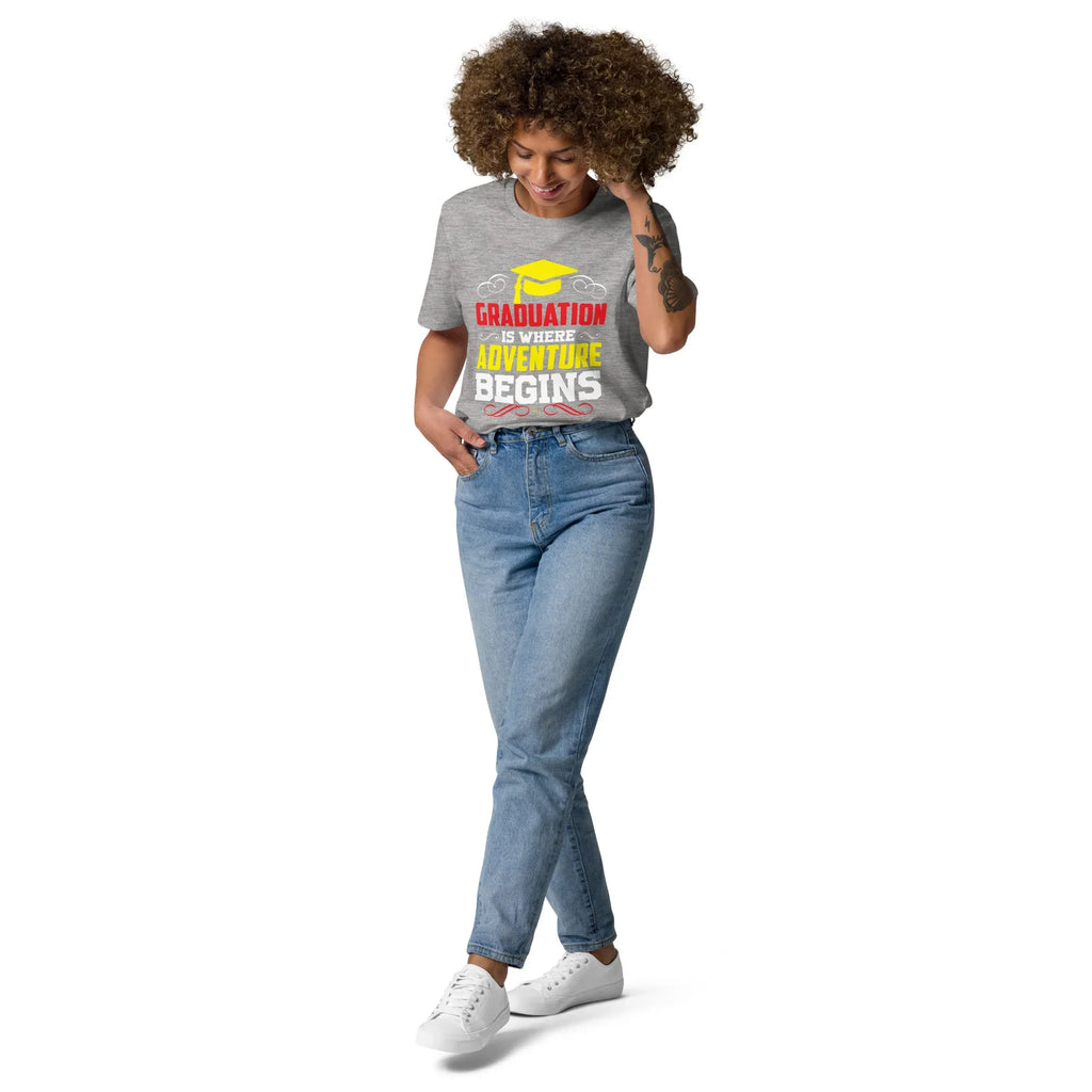 ADVENTURE BEGINS unisex t-shirt - - - Printoo Shop