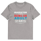 ADULTING BEGINS unisex t-shirt - - - Printoo Shop