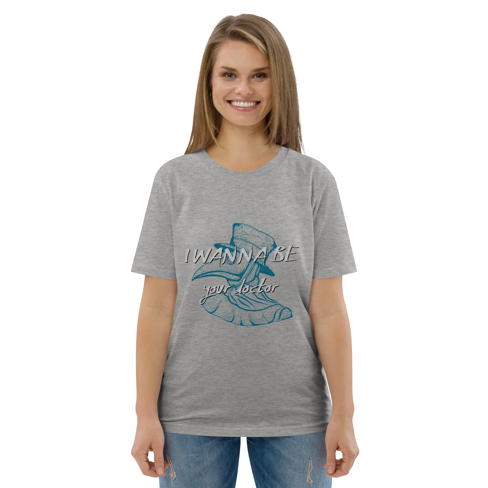 I WANNA BE YOUR DR. unisex t-shirt - Printoo Shop - - Doctor, t-shirt, unisex, Unisex Organic Cotton T-Shirt | Stanley/Stella STTU169