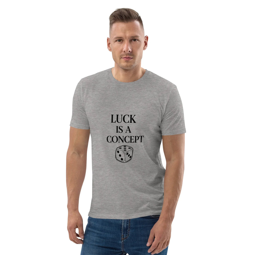 LUCK IS A CONCEPT unisex t-shirt - Printoo Shop - - gaming, t-shirt, unisex, Unisex Organic Cotton T-Shirt | Stanley/Stella STTU169