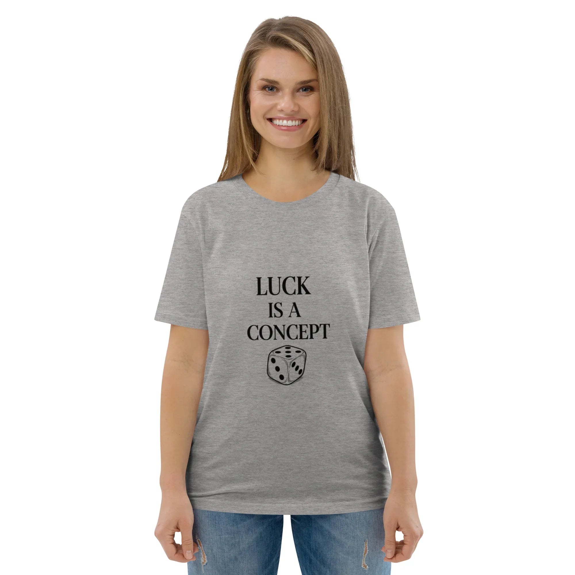 LUCK IS A CONCEPT unisex t-shirt - Printoo Shop - - gaming, t-shirt, unisex, Unisex Organic Cotton T-Shirt | Stanley/Stella STTU169