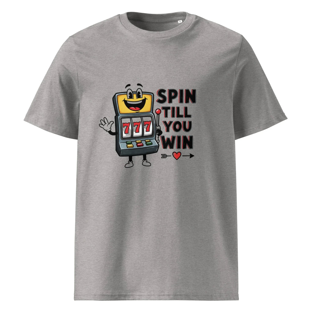 SPIN TILL YOU WIN unisex t-shirt - Printoo Shop - - gaming, t-shirt, unisex, Unisex Organic Cotton T-Shirt | Stanley/Stella STTU169