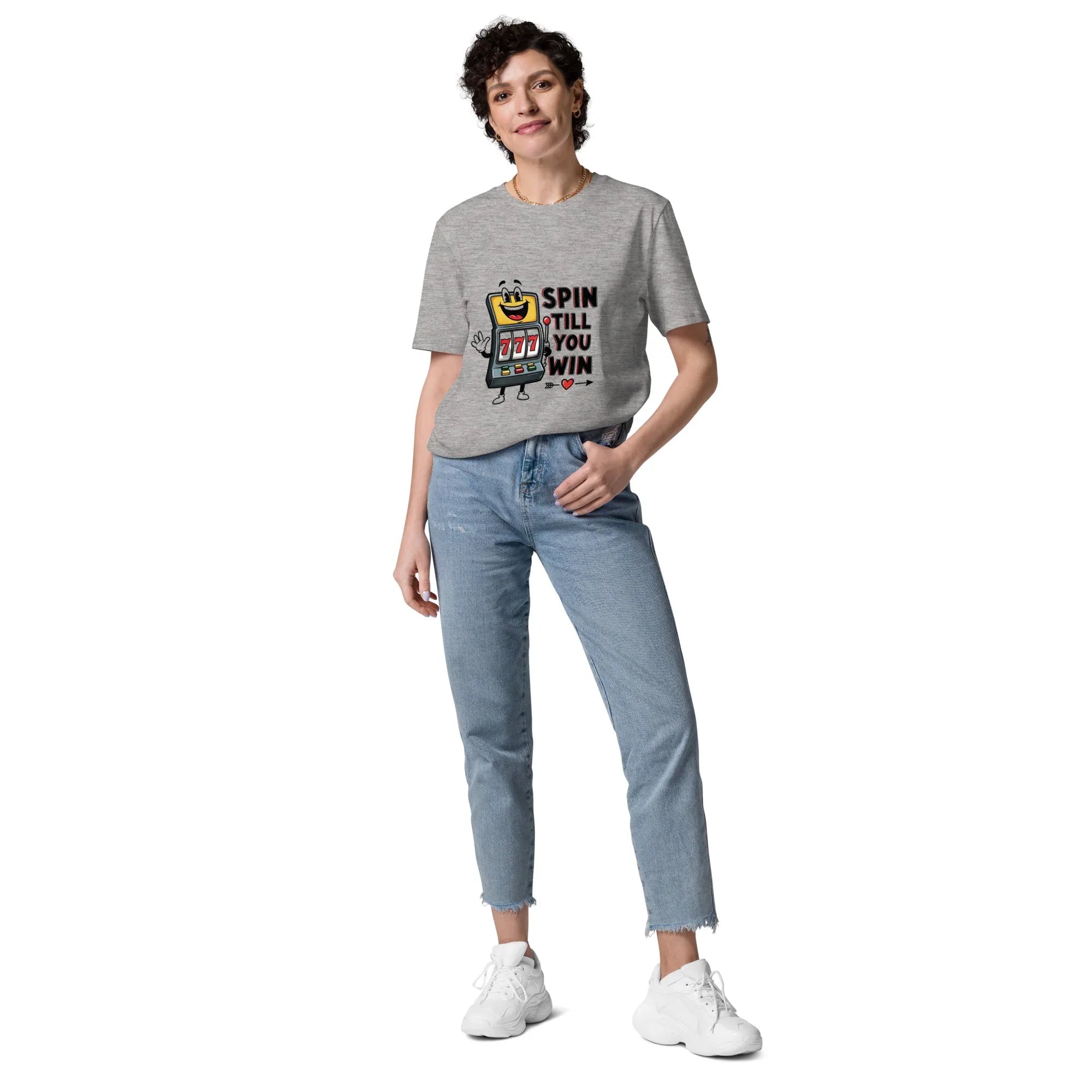 SPIN TILL YOU WIN unisex t-shirt - Printoo Shop - - gaming, t-shirt, unisex, Unisex Organic Cotton T-Shirt | Stanley/Stella STTU169