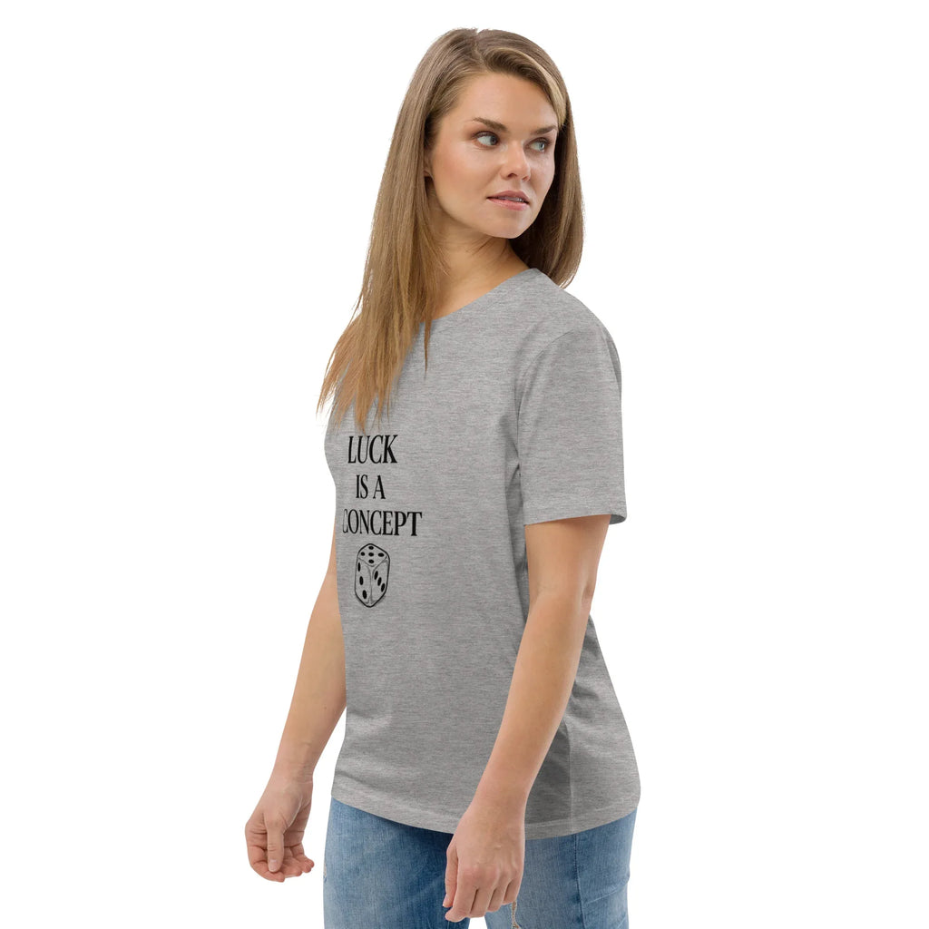 LUCK IS A CONCEPT unisex t-shirt - Printoo Shop - - gaming, t-shirt, unisex, Unisex Organic Cotton T-Shirt | Stanley/Stella STTU169
