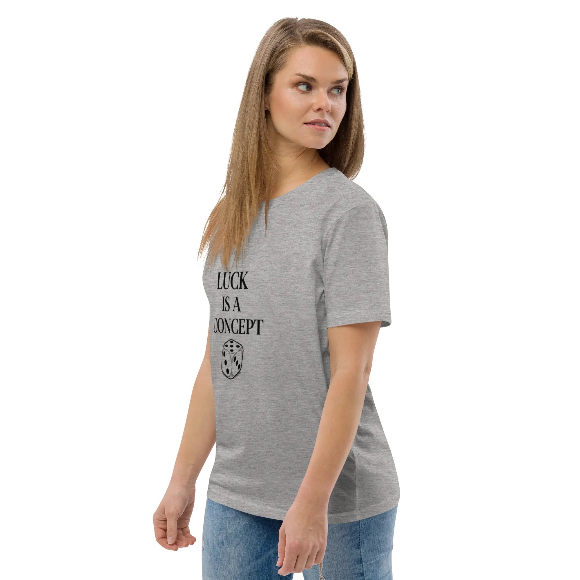 LUCK IS A CONCEPT unisex t-shirt - Printoo Shop - - gaming, t-shirt, unisex, Unisex Organic Cotton T-Shirt | Stanley/Stella STTU169