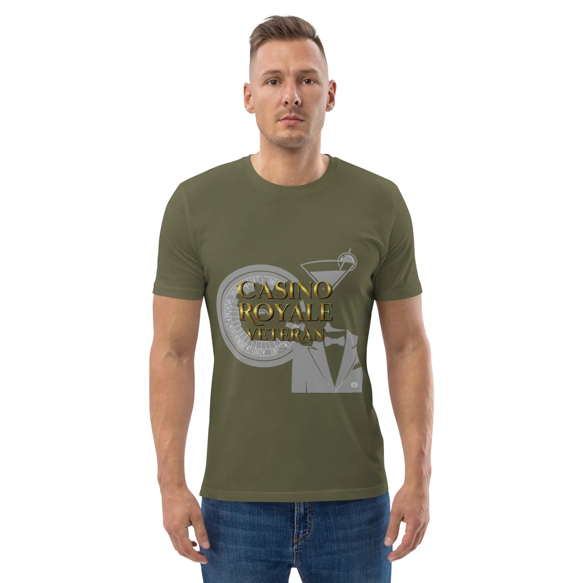 CASINO ROYALE VETERAN unisex t-shirt - Printoo Shop - - gaming, t-shirt, unisex, Unisex Organic Cotton T-Shirt | Stanley/Stella STTU169