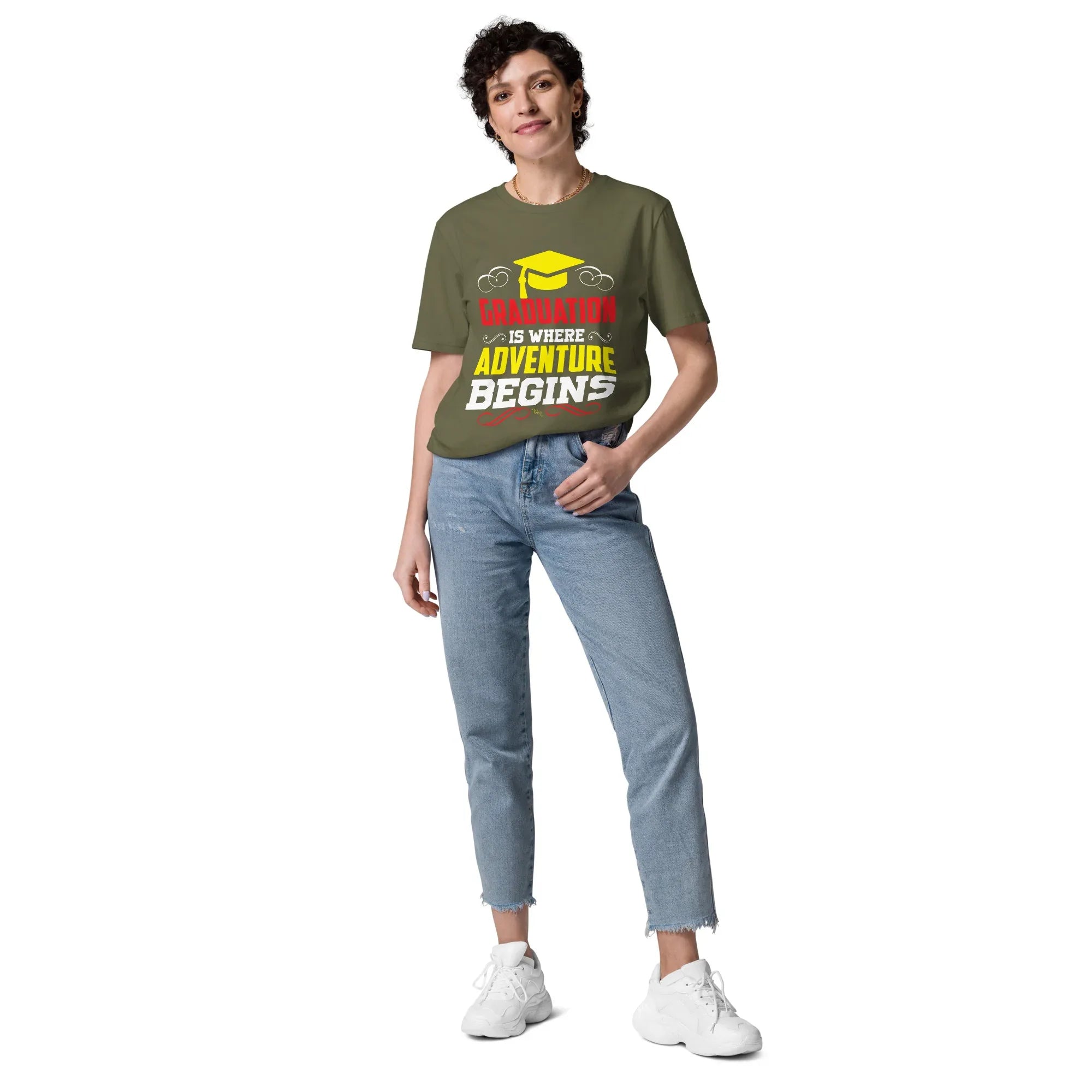 ADVENTURE BEGINS unisex t-shirt - - - Printoo Shop