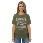 AMERICA'S HIGHWAY unisex t-shirt - Printoo Shop - - cars, t-shirt, unisex, Unisex Organic Cotton T-Shirt | Stanley/Stella STTU169