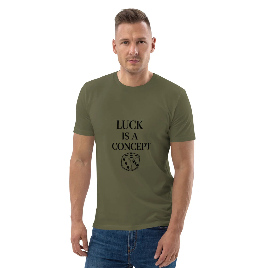 LUCK IS A CONCEPT unisex t-shirt - Printoo Shop - - gaming, t-shirt, unisex, Unisex Organic Cotton T-Shirt | Stanley/Stella STTU169