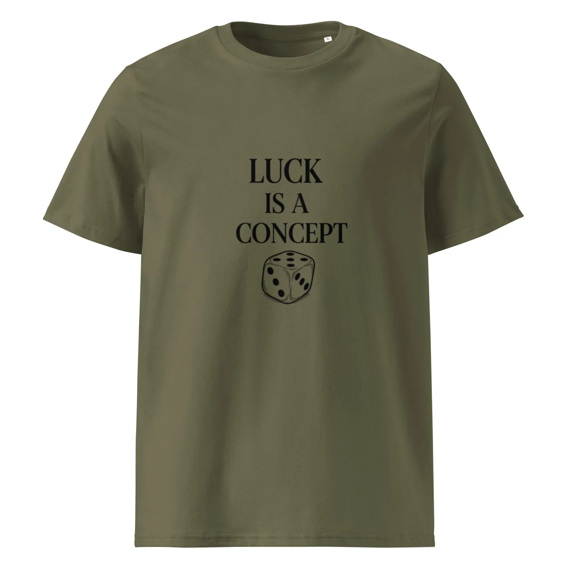 LUCK IS A CONCEPT unisex t-shirt - Printoo Shop - - gaming, t-shirt, unisex, Unisex Organic Cotton T-Shirt | Stanley/Stella STTU169