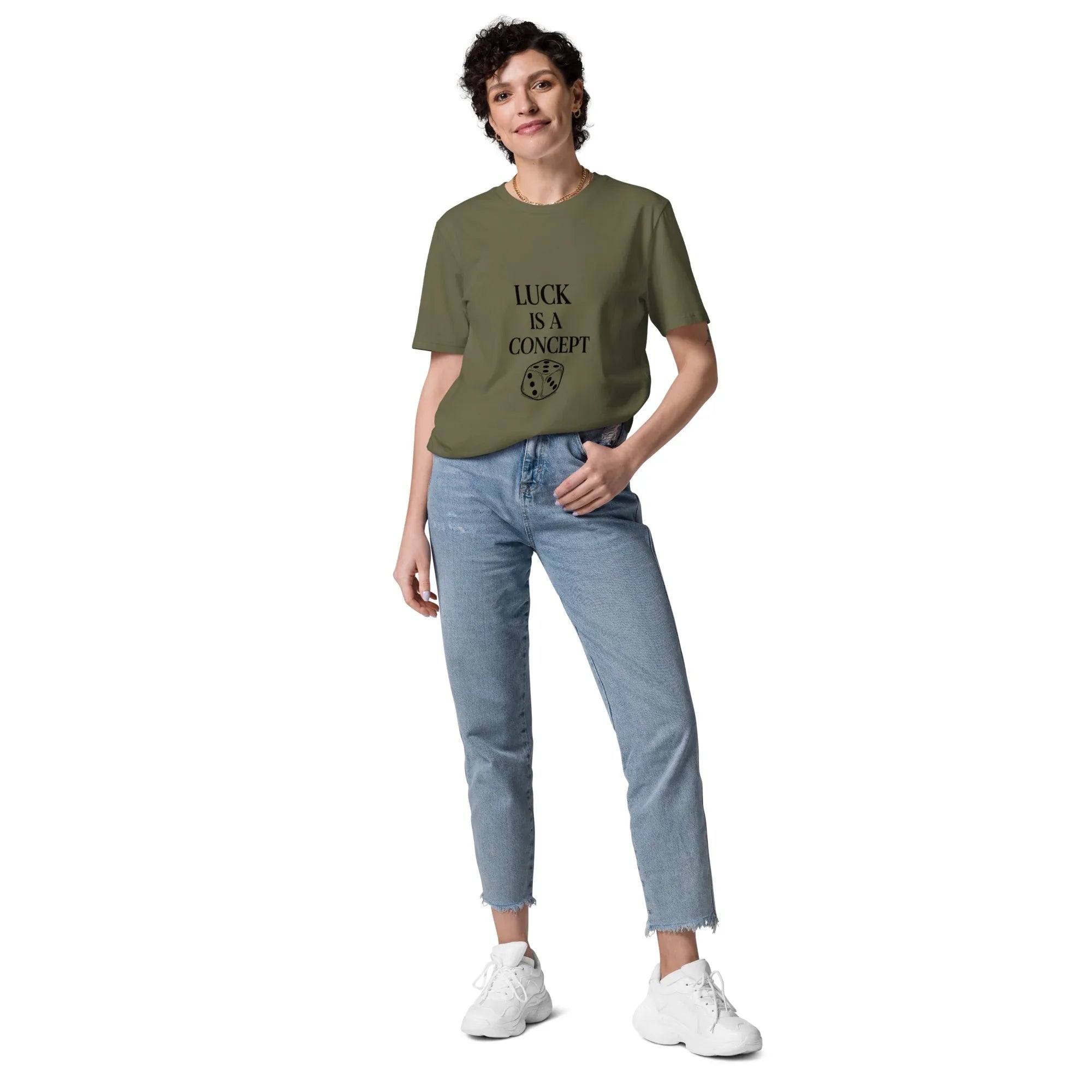 LUCK IS A CONCEPT unisex t-shirt - Printoo Shop - - gaming, t-shirt, unisex, Unisex Organic Cotton T-Shirt | Stanley/Stella STTU169