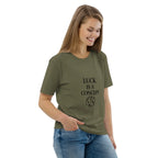 LUCK IS A CONCEPT unisex t-shirt - Printoo Shop - - gaming, t-shirt, unisex, Unisex Organic Cotton T-Shirt | Stanley/Stella STTU169