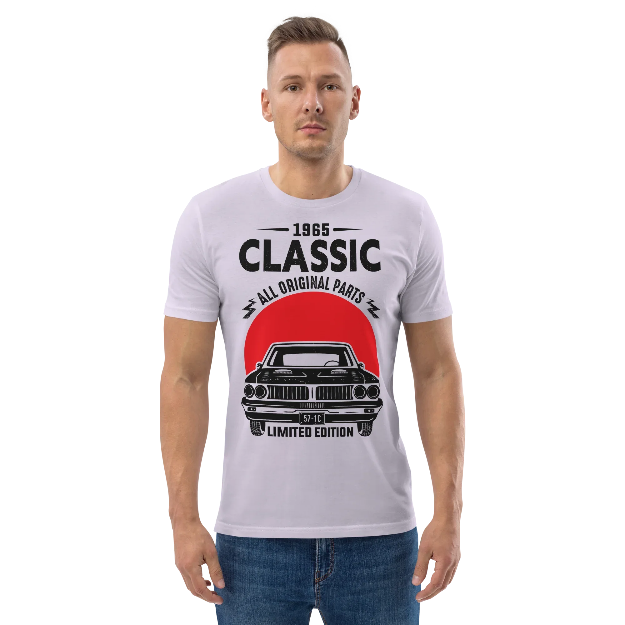 1965 CLASSIC unisex t-shirt - Printoo Shop - - cars, t-shirt, unisex, Unisex Organic Cotton T-Shirt | Stanley/Stella STTU169