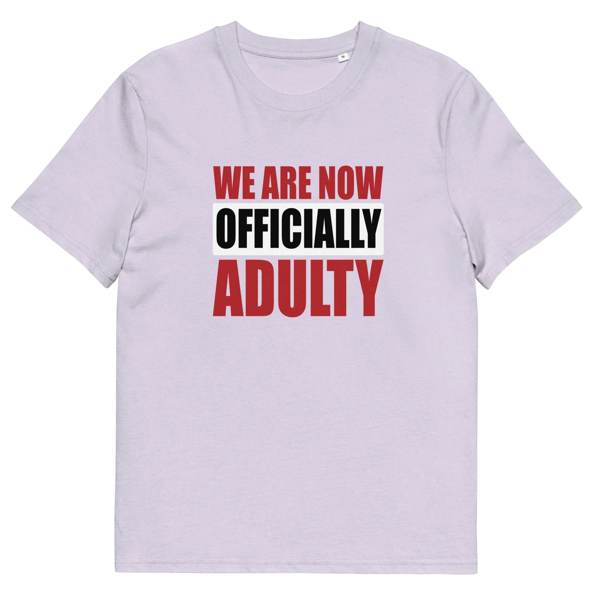OFFICIALLY ADULTY unisex t-shirt - - Graduation shirts - Printoo Shop