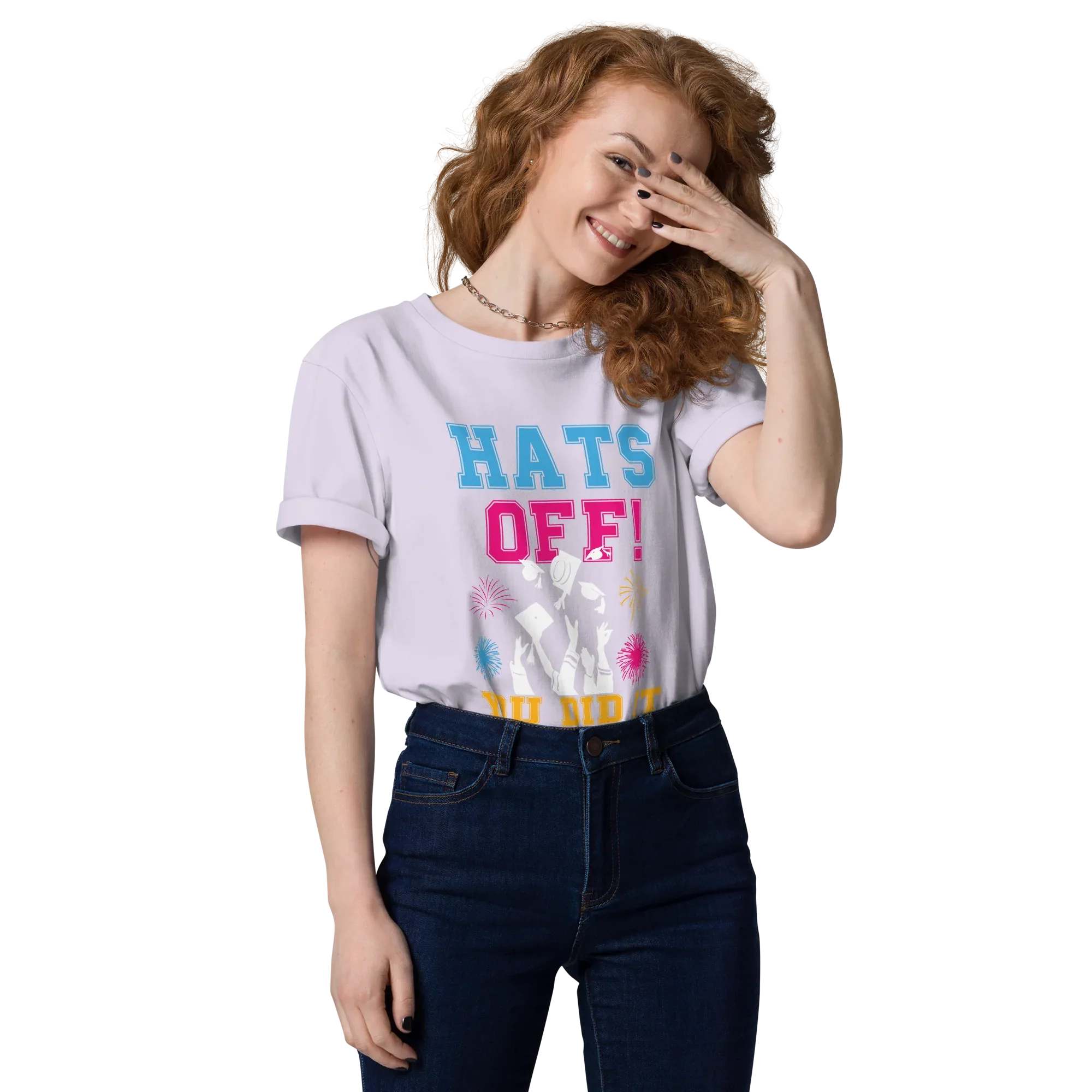 HATS OFF! unisex t-shirt - - Graduation shirts - Printoo Shop