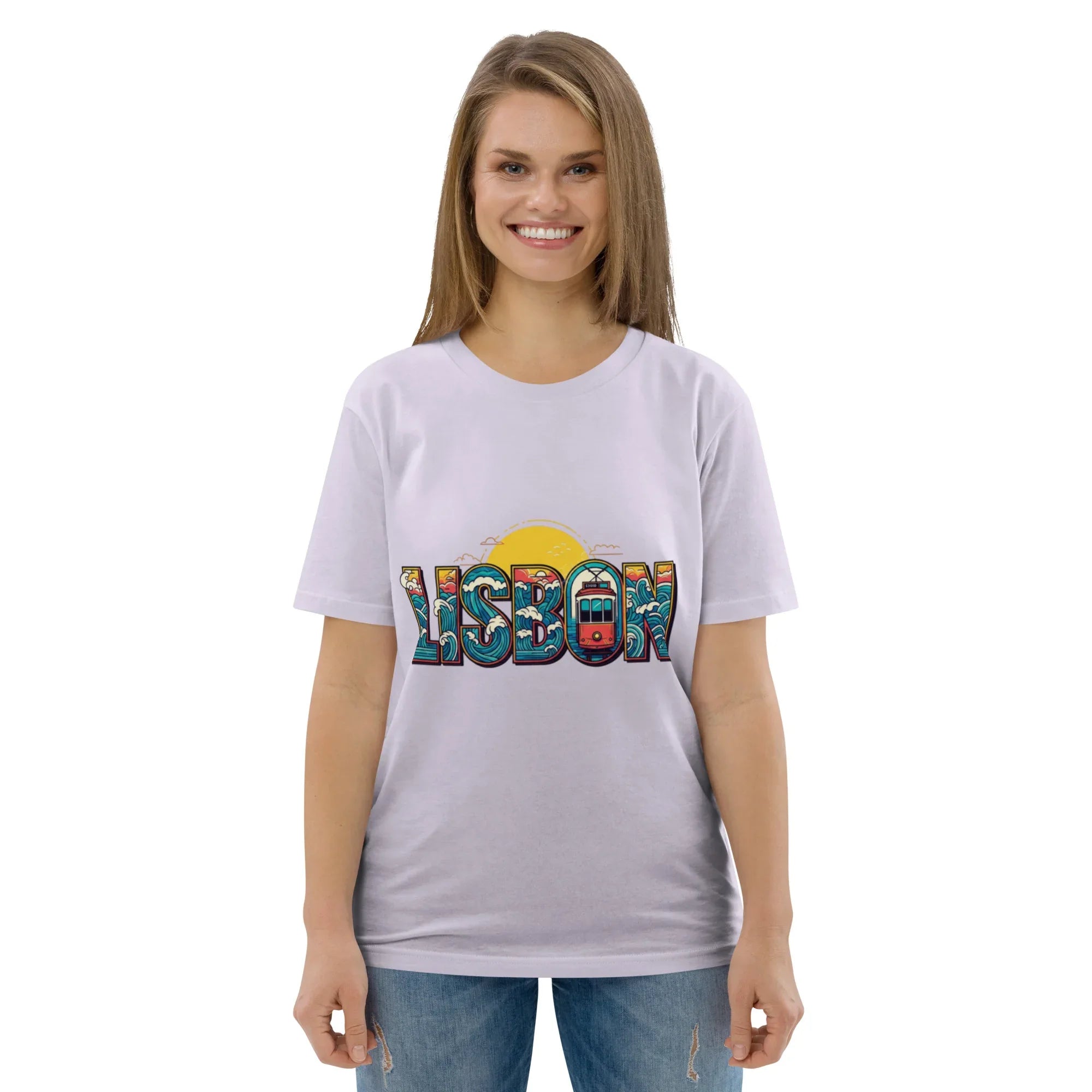 LISBON VIBES unisex t-shirt - Printoo Shop - - City t-shirts, t-shirt, unisex, Unisex Organic Cotton T-Shirt | Stanley/Stella STTU169