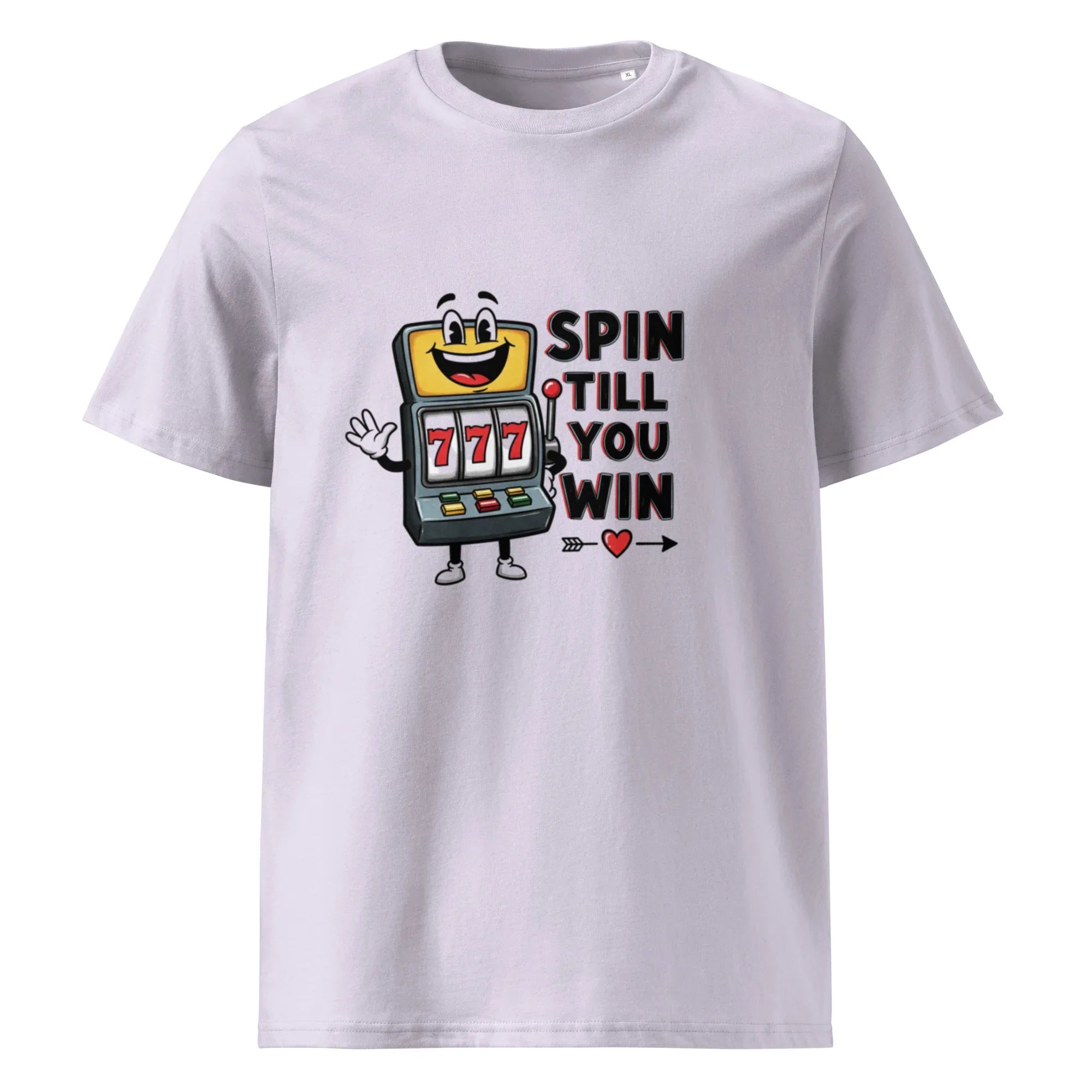 SPIN TILL YOU WIN unisex t-shirt - Printoo Shop - - gaming, t-shirt, unisex, Unisex Organic Cotton T-Shirt | Stanley/Stella STTU169